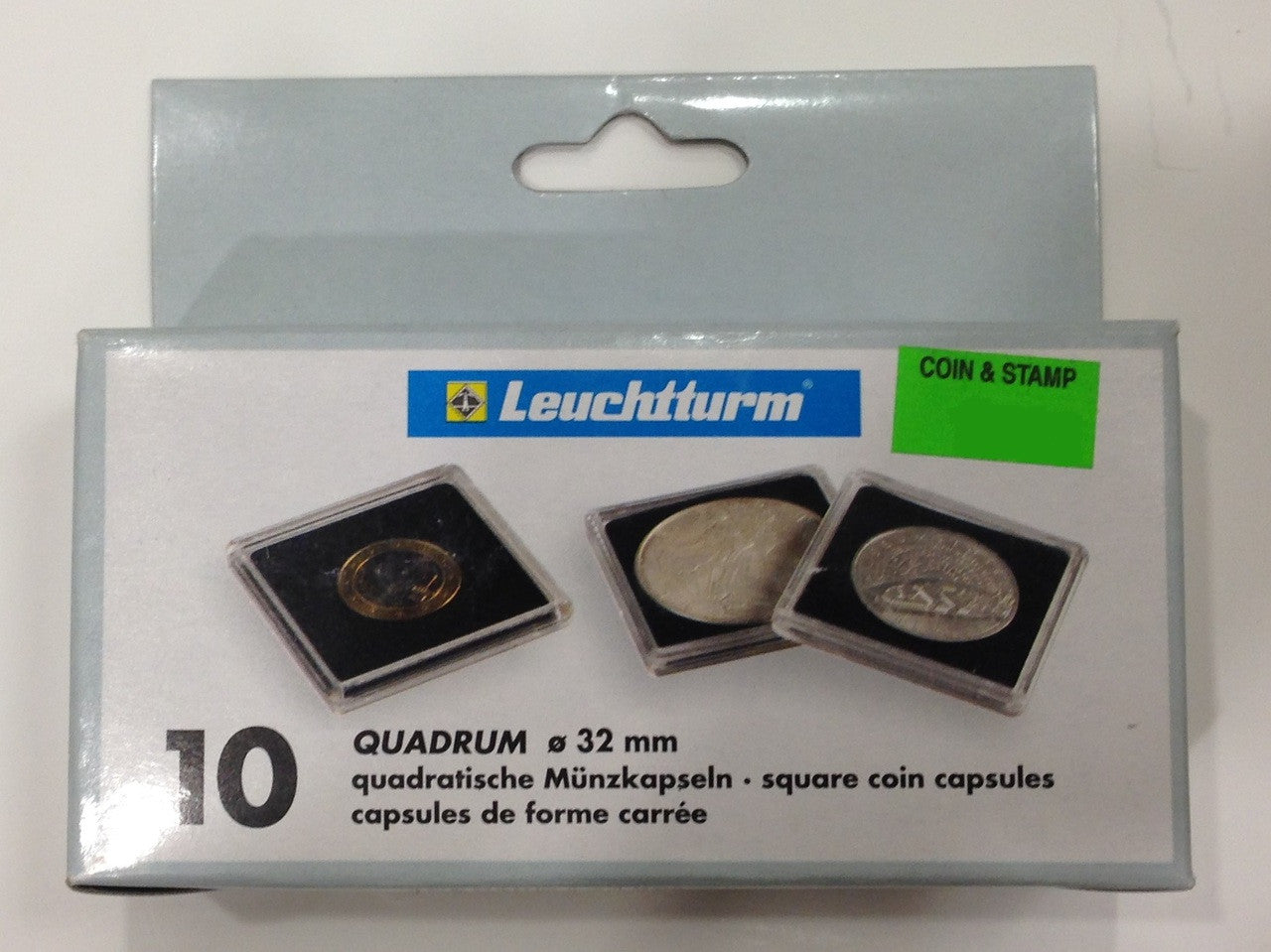 10-PACK SQUARE QUADRUM CAPSULES - 32mm