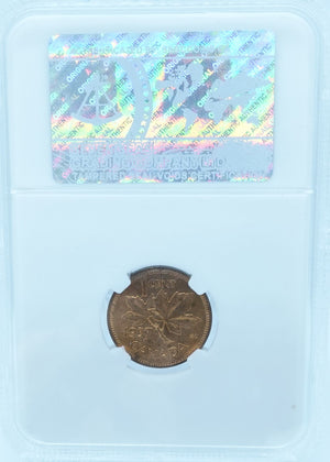 1937 1 CENT CANADA – MS 63 – GRADED (348-008)