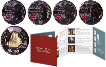 2012 THE WAR OF 1812 COLLECTION UNCIRCULATED COINS