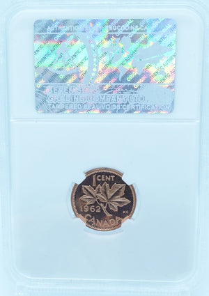 1962 1 CENT CANADA – PL 66 – GRADED (348-009)