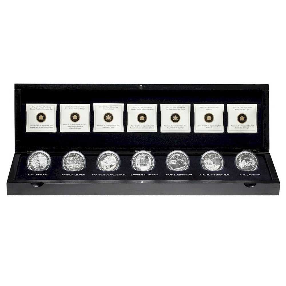 2012-2013 1oz $20 THE GROUP OF SEVEN FINE SILVER 7-COIN SET (ISSUES)