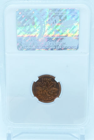 1946 1 CENT CANADA – MS 65 – GRADED (348-010)