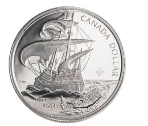 2004 400TH ANNIVERSARY OF THE FIRST FRENCH SETTLEMENT IN NORTH AMERICA COIN/STAMP SET