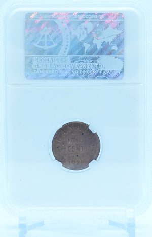 1928 1 CENT CANADA – MS 64 RD – GRADED