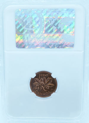 1959 1 CENT CANADA – PL 65 – GRADED (349-001)