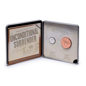2005 - VICTORY IN EUROPE 60TH ANNIVERSARY STERLING SILVER COMMEMORATIVE COIN & MEDALLION SET