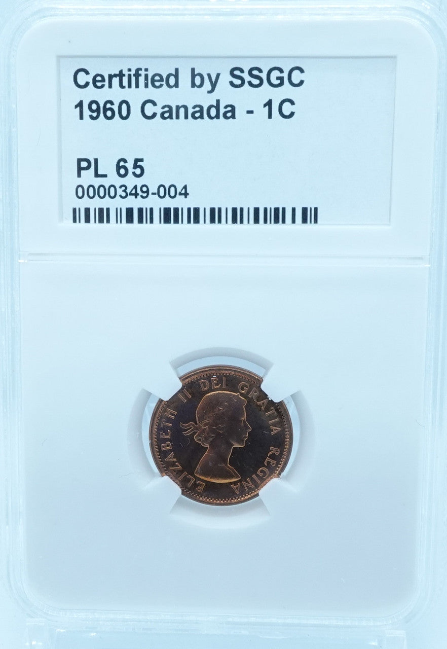 1960 1 CENT CANADA – PL 65 – GRADED (349-004)