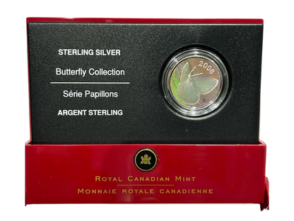 [AUCTION ONLY] 2006 50-CENT STERLING SILVER COIN - SILVERY BLUE BUTTERFLY