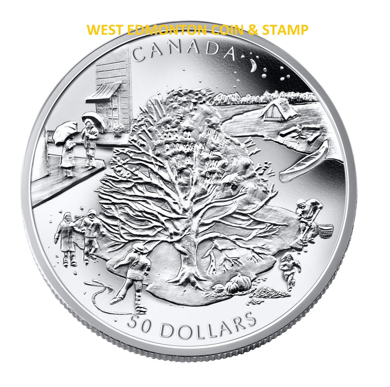 2006 $50 5oz FOUR SEASONS FINE SILVER COIN