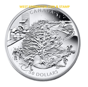 2006 $50 5oz FOUR SEASONS FINE SILVER COIN