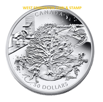 2006 $50 5oz FOUR SEASONS FINE SILVER COIN