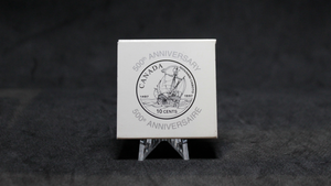 1997 - 10c STERLING SILVER PROOF COIN - 500TH ANNIVERSARY OF JOHN CABOT'S VOYAGE