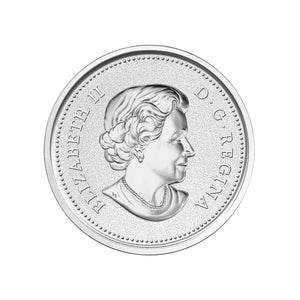 2014 5oz $50 SWIMMING BEAVER FINE SILVER COIN