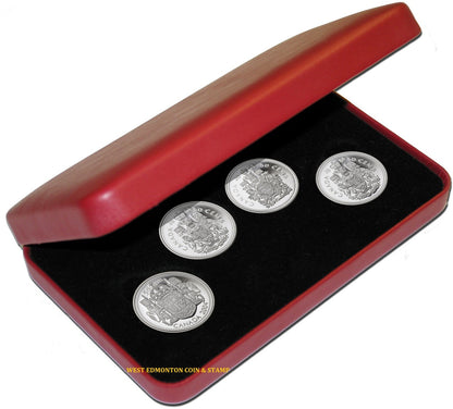 2004 50-CENT STERLING SILVER COIN SET - EFFIGIES OF THE QUEEN