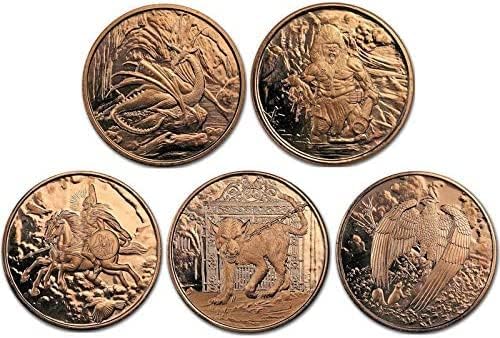 SALE - NORDIC CREATURES 5 COIN SET (5oz TOTAL) (NO COA)