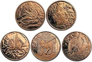 SALE - NORDIC CREATURES 5 COIN SET (5oz TOTAL) (NO COA)