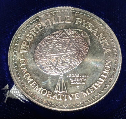 1975 PURE SILVER VEGREVILLE CHAMBER OF COMMERCE COMMEMORATIVE MEDALLION