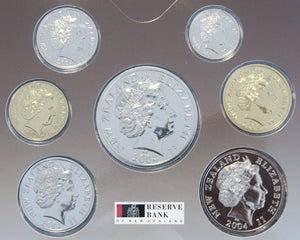2004 NEW ZEALAND BRILLIANT UNCIRCULATED COIN SET