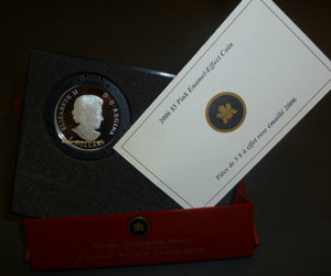 2006 $5 PINK RIBBON FINE SILVER COIN