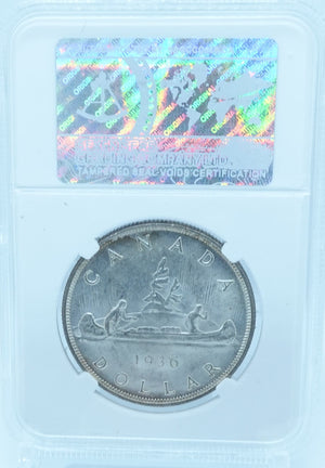 1936 DOLLAR CANADA – MS 63 – GRADED (349-013)