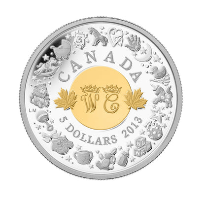 2013 $5 - BIRTH OF THE ROYAL INFANT -  FINE SILVER COIN