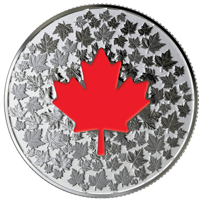 2018 1/4oz $5 HEARTS AGLOW FINE SILVER COIN