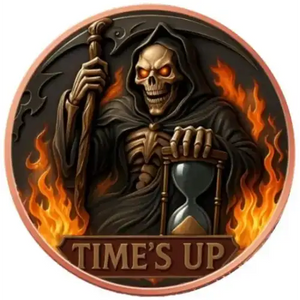 5oz GRIM REAPER COLOURIZED COPPER ROUND