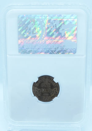 1933 1 CENT CANADA – AU 58 – GRADED (346-006)