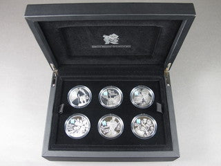 2010 £5 A CELEBRATION OF BRITAIN: THE SPIRIT COLLECTION 6-COIN SET (5.4oz)