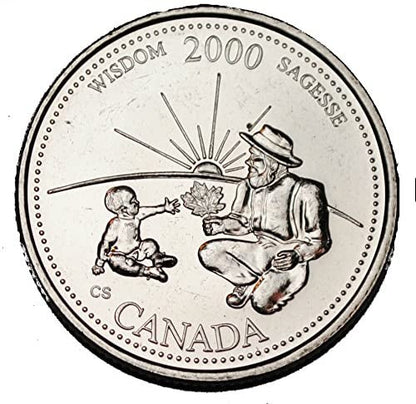 2000 WISDOM 25-CENT ROLL