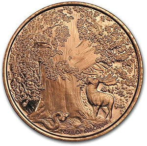 2023 1oz NORDIC CREATURE SERIES: NODHOGGR DRAGON COPPER ROUND