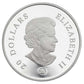 2008 1oz $20 CRYSTAL SWAROVSKI AMETHYST SNOWFLAKE FINE SILVER COIN