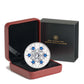 2008 1oz $20 CRYSTAL SWAROVSKI SAPPHIRE SNOWFLAKE FINE SILVER COIN