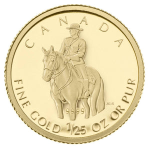 E-TRANSFER ONLY - 2010 1/25 OZ GOLD COIN - ROYAL CANADIAN MOUNTED POLICE