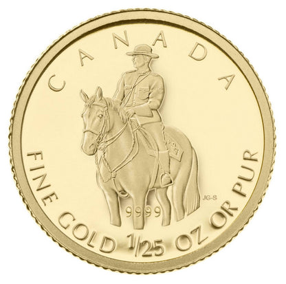 E-TRANSFER ONLY - 2010 1/25 OZ GOLD COIN - ROYAL CANADIAN MOUNTED POLICE