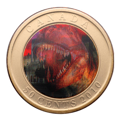 2010 - 50¢ LENTICULAR COIN - DINOSAUR EXHIBIT (DASPLETOSAURUS)