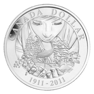 2011 PROOF SILVER DOLLAR - 100TH ANNIVERSARY OF PARKS CANADA (1911-2011).