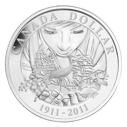 2011 PROOF SILVER DOLLAR - 100TH ANNIVERSARY OF PARKS CANADA (1911-2011).