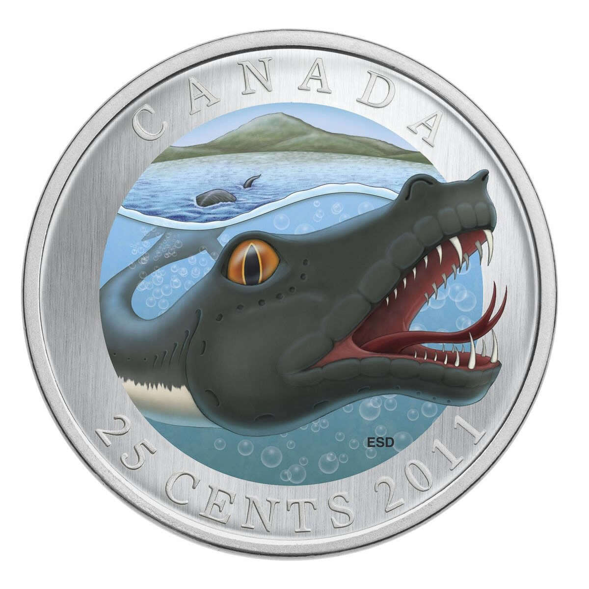 2011 - 25 CENTS CANADIAN MYTHICAL CREATURES: MEMPHRE