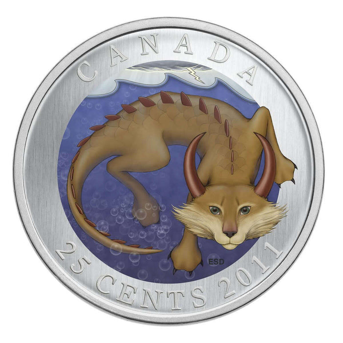2011 - 25 CENTS CANADIAN MYTHICAL CREATURES: MISHEPISHU