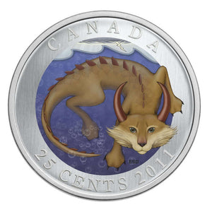 2011 - 25 CENTS CANADIAN MYTHICAL CREATURES: MISHEPISHU