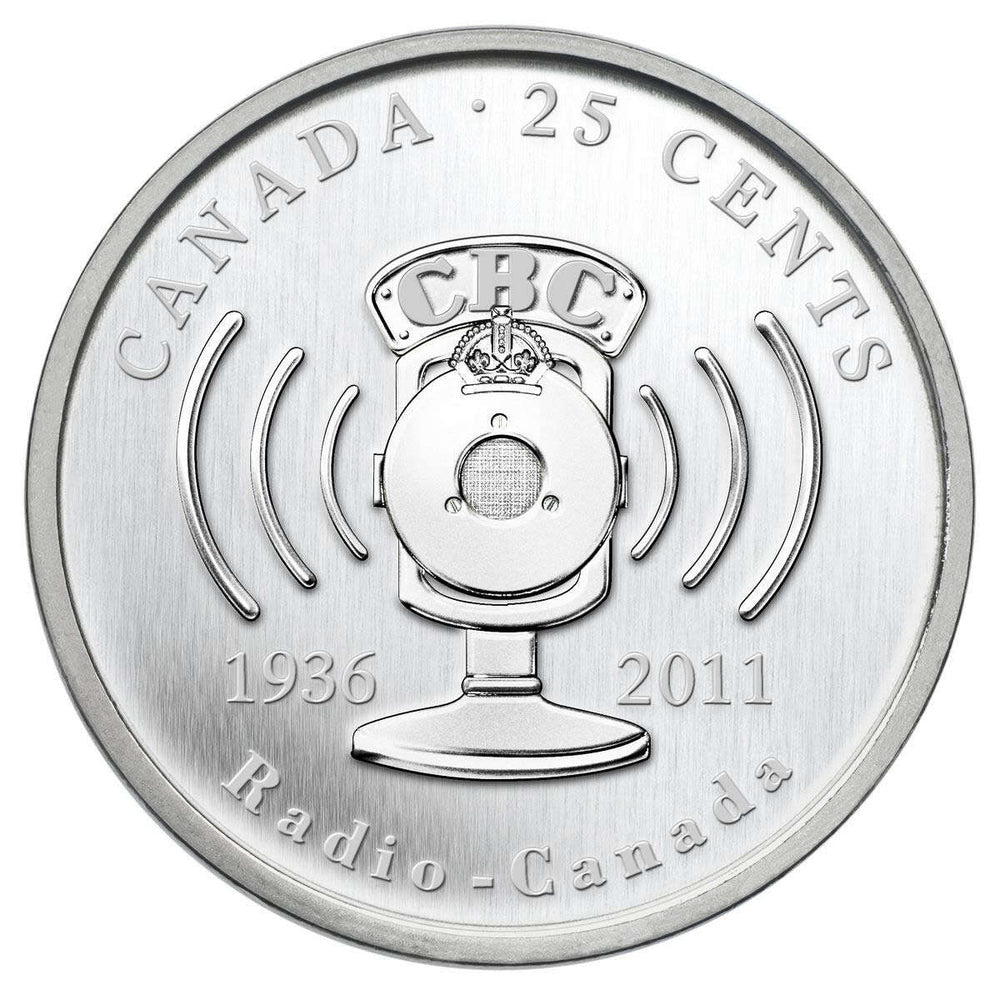 2011 25 CENT CELEBRATE 75 YEARS OF CBC/RADIO-CANADA