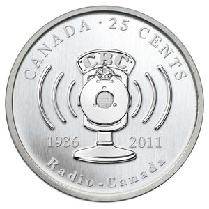 2011 25 CENT CELEBRATE 75 YEARS OF CBC/RADIO-CANADA