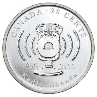 2011 25 CENT CELEBRATE 75 YEARS OF CBC/RADIO-CANADA