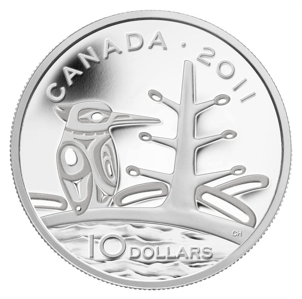 2011 1/2oz $10 - BOREAL FOREST - FINE SILVER COIN