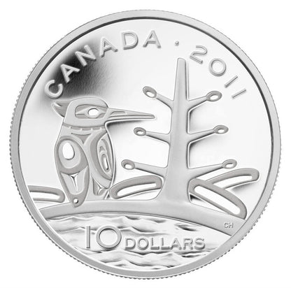 2011 1/2oz $10 - BOREAL FOREST - FINE SILVER COIN