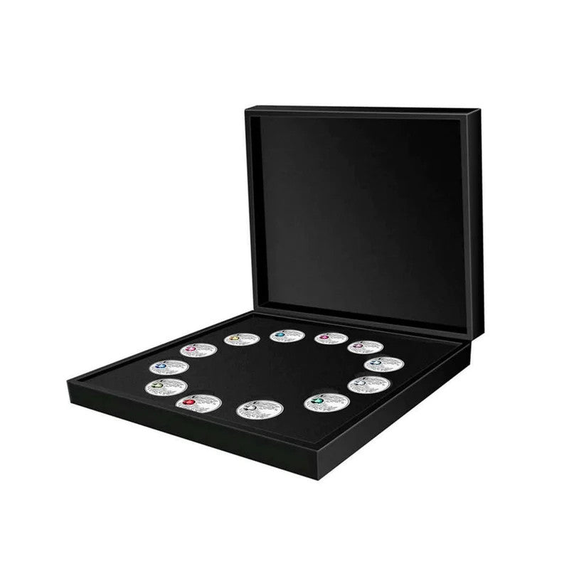 2012 3oz $3 BIRTHSTONE 12-COIN SET