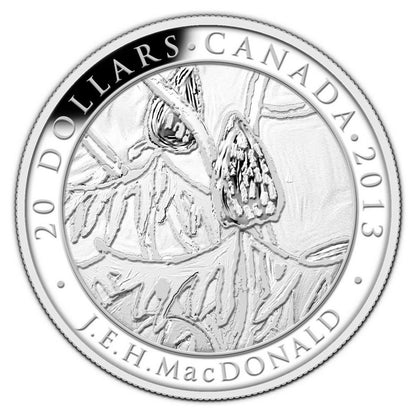 2013 1oz $20 GROUP OF SEVEN - J.E.H. MACDONALD - FINE SILVER COIN