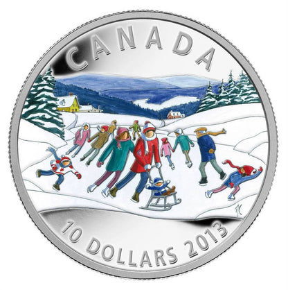 2013 1/2oz $10 - WINTER SCENE - FINE SILVER COIN