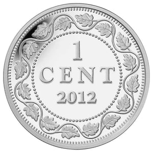 2012 FAREWELL TO THE PENNY 5 COIN PURE SILVER SET